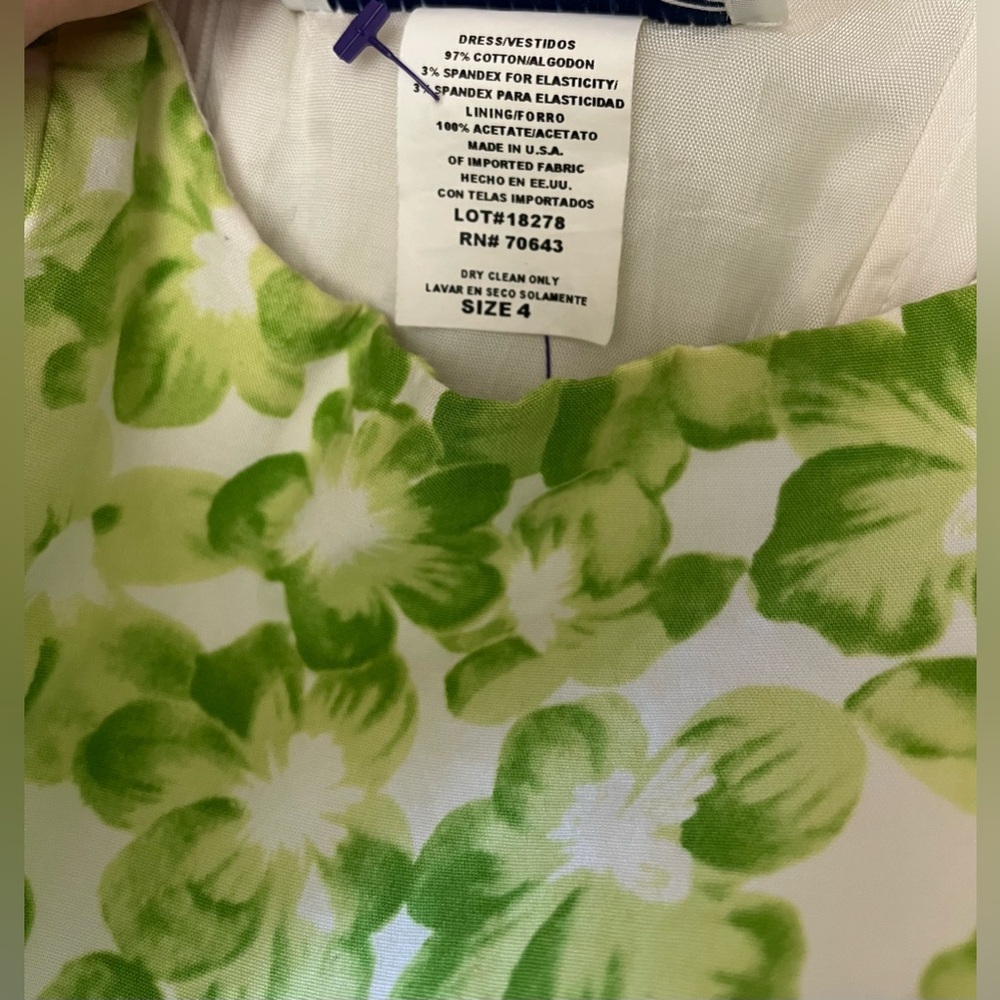 Jessica Howard Lime Green Floral Midi Dress - Picture 5 of 6